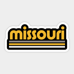 Retro Missouri Stripes Sticker